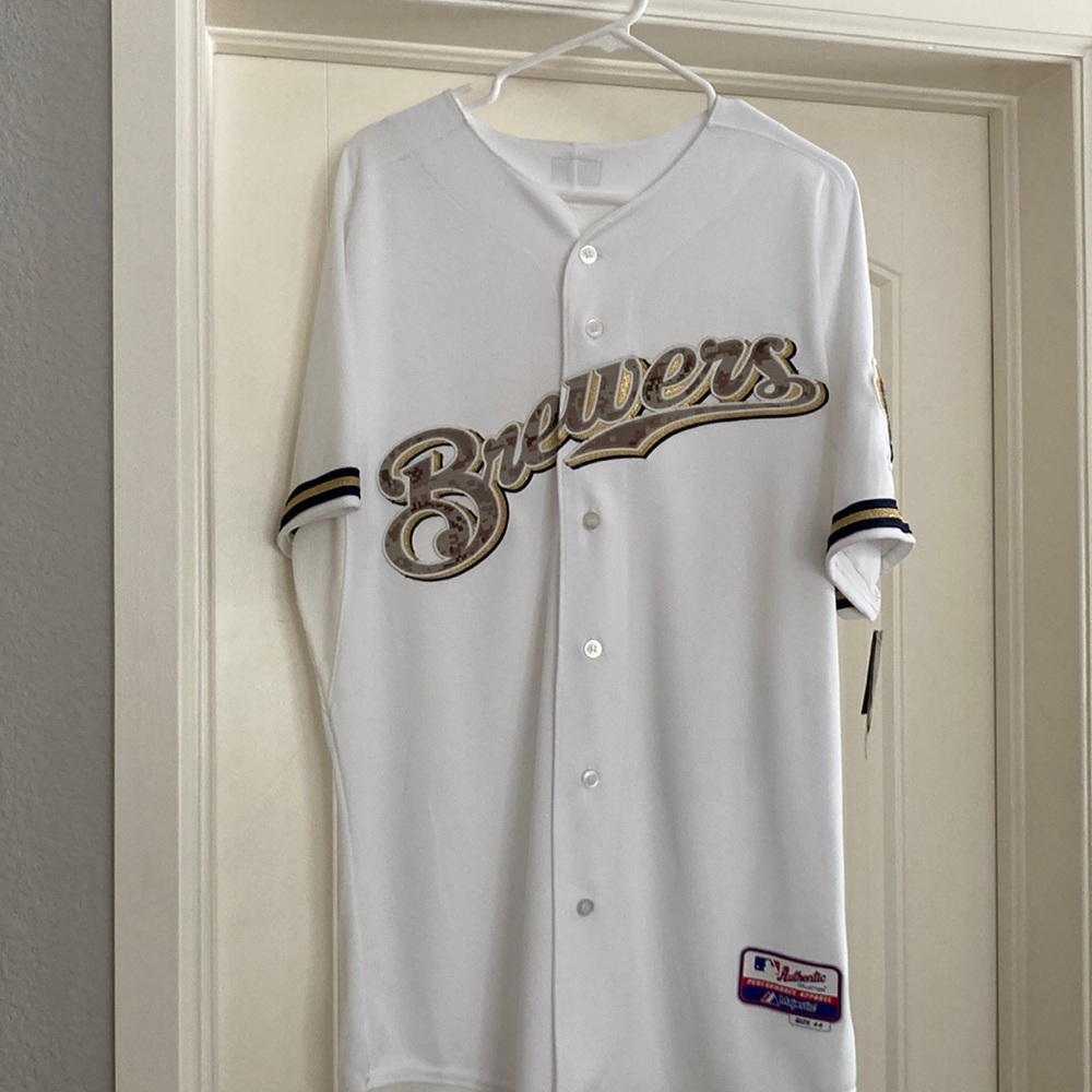 Brewers jersey honoring the Marines